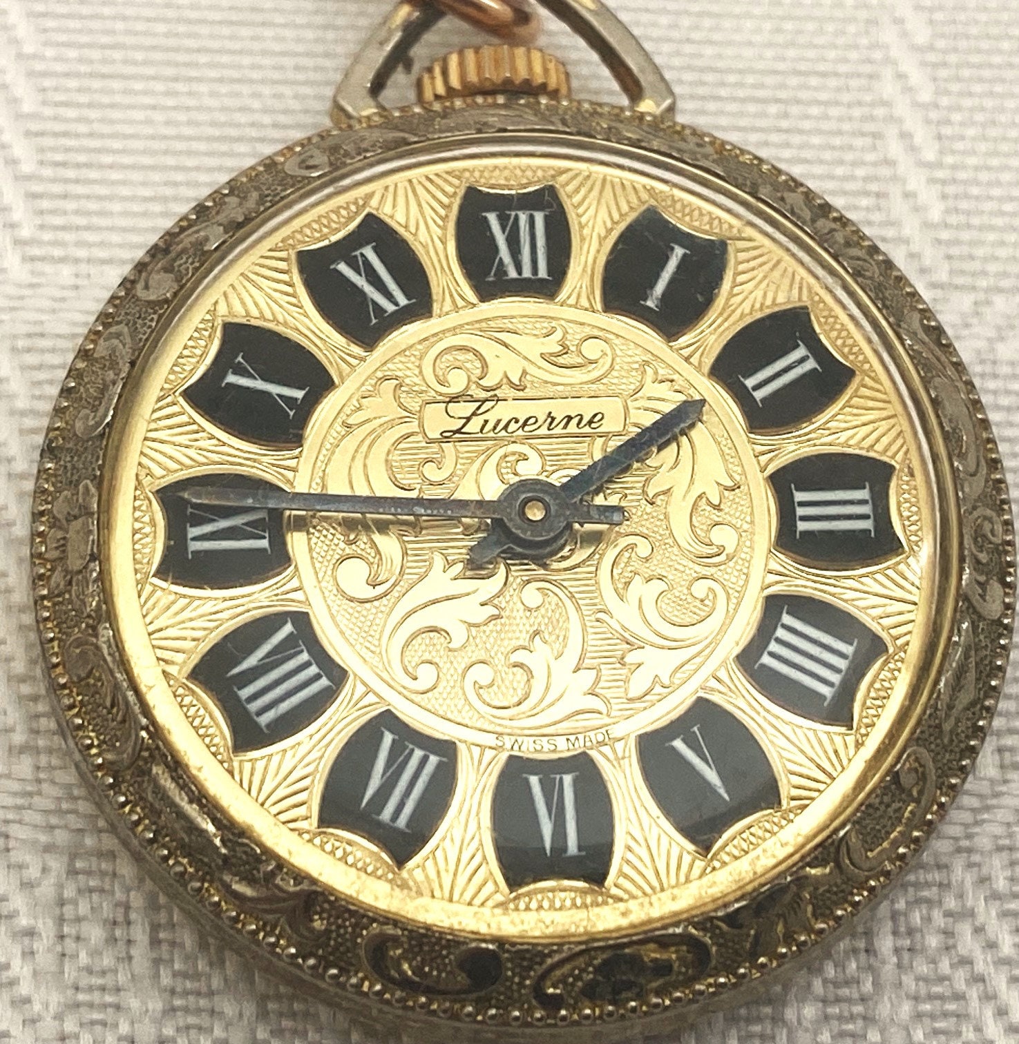 Vintage lucerne watch value sale