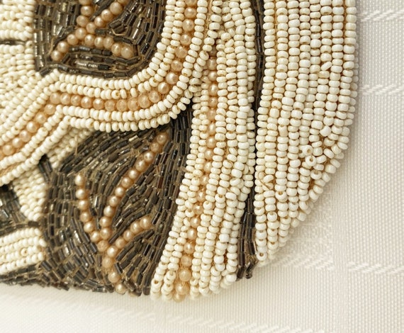 Antique Bead and Pearl Evening Wrist Purse - image 4