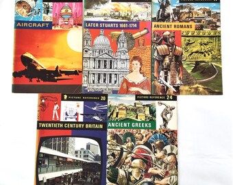 Vintage History Reference Books 1970's