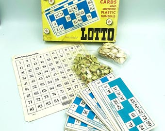 Vintage Spear's Lotto Box Game - Bingo