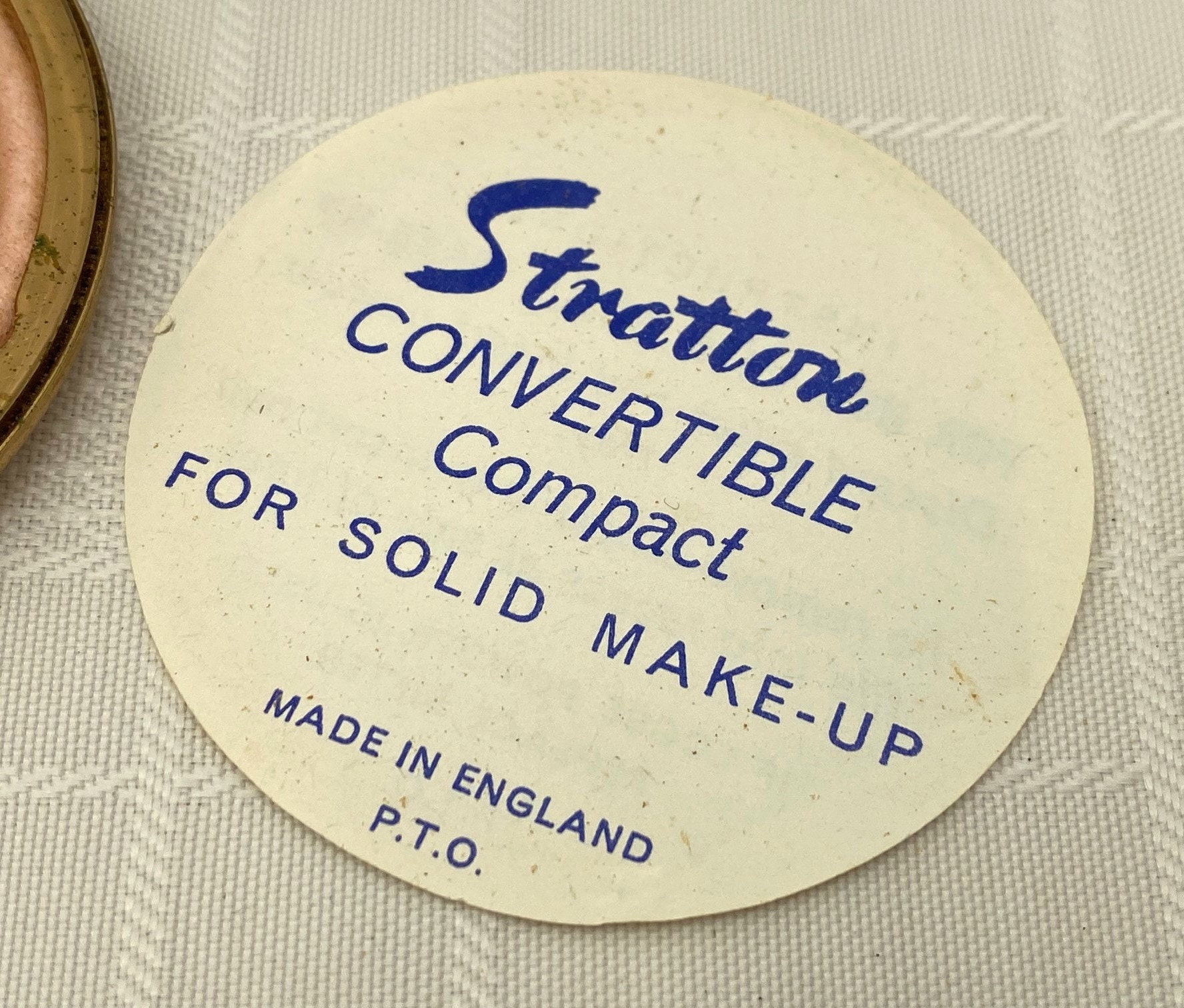 Vintage Stratton Interchangeable Initial Compact - Etsy