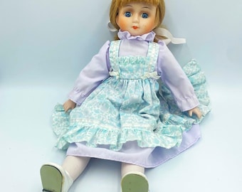 Vintage Porcelain and Fabric Doll