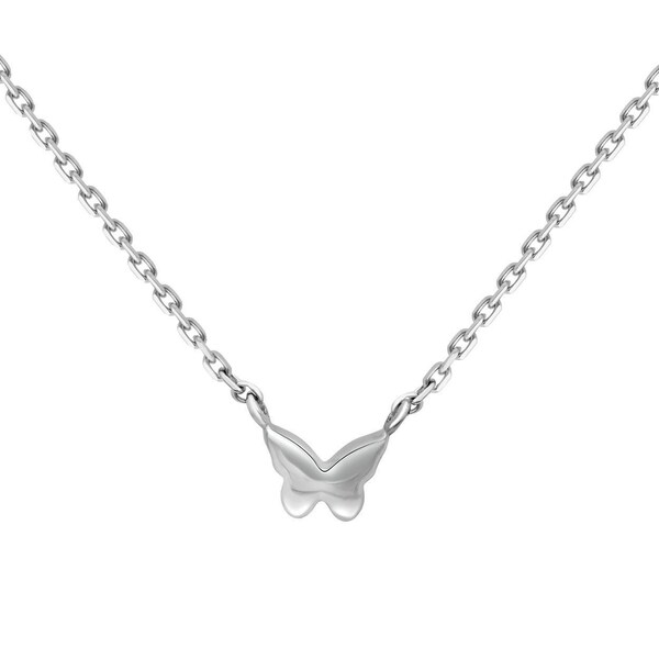 Diamond butterfly tennis necklace clearance