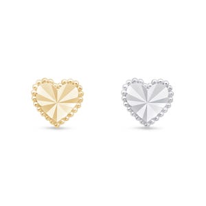 Pendiente en Oro Sólido de 14K para Perforaciones de Lóbulo, Helix, Tragus y Cartílago, Joyería de Oro Sólido, Idea de Regalo para Él y Ella
