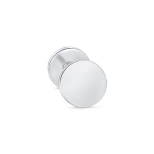 Pendiente en forma de Disco hecho en Oro de 14k, Joyería de Perforación Helix, para Nariz, Pendiente de Oro Blanco, Oro Sólido, Stud Unisex.
