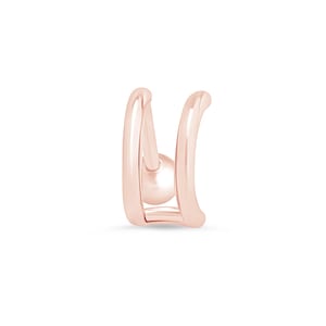 Aro Minimalista elaborado en Oro Rosa de 14k, Joyeria Hipoalergenica perfecta para piercings, Joyeria fina. Regalos ideal para Él o Ella.