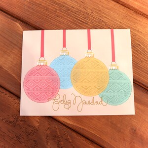 Feliz  Navidad/set of 5 Christmas cards 4.25’’x5.5’’