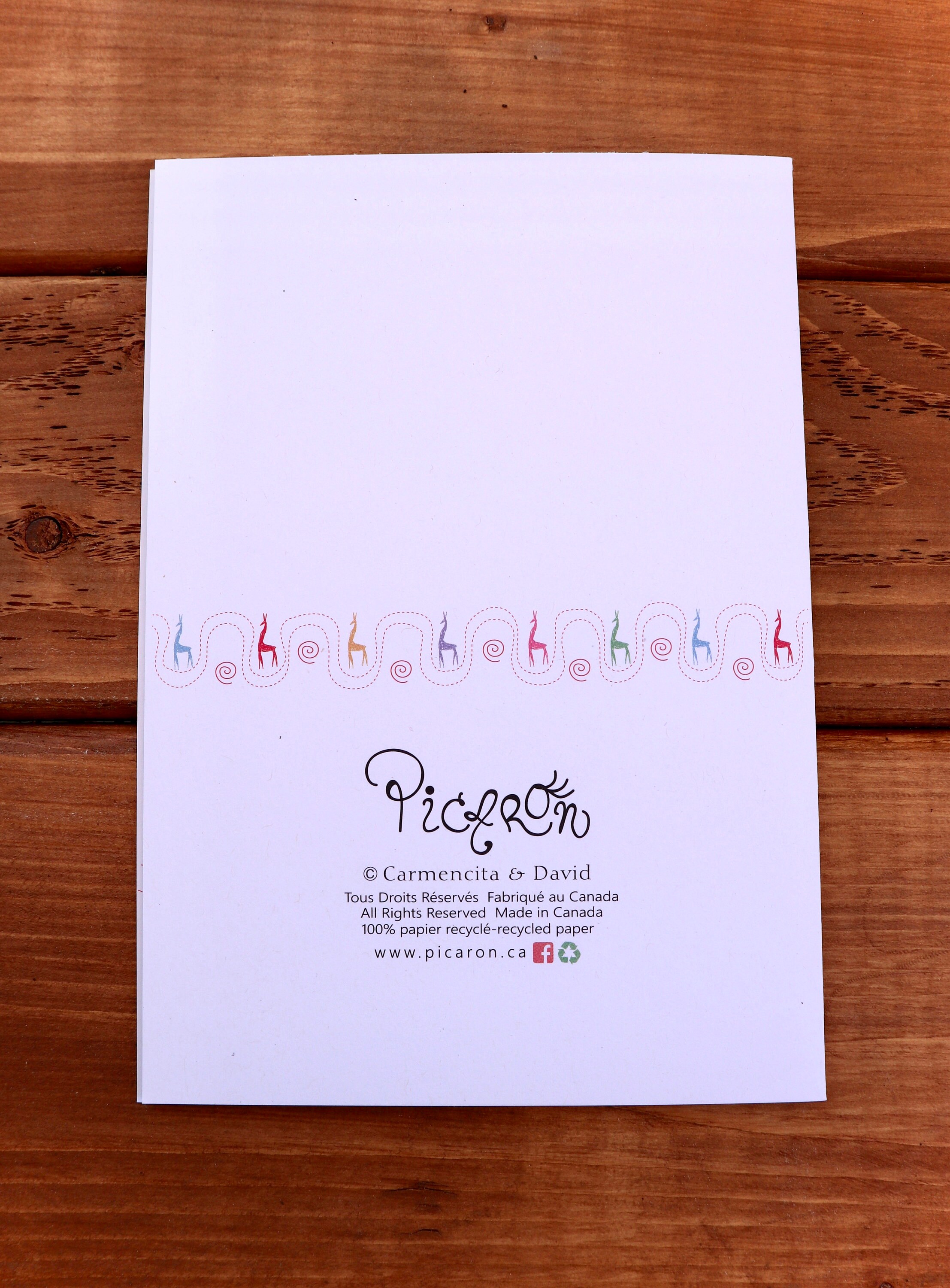 Christmas card. Spanish Christmas card. Merry Christmas. Happy Holidays. 5”x7”.Enviro recycled