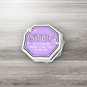 STOP It's an Intrusive Thought Sticker