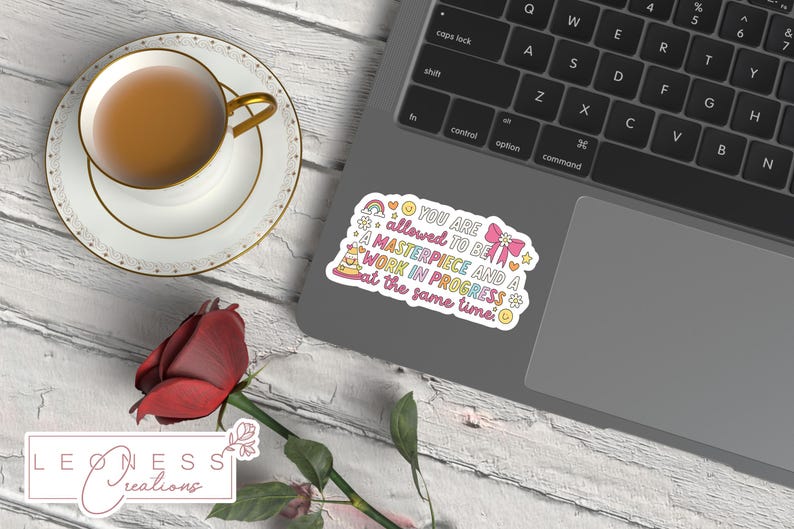 You Are Allowed to Be A Masterpiece and A Work in Progress Sticker - Etsy