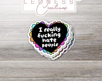 I Really Hate People Sticker