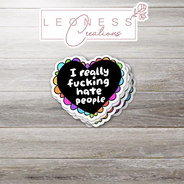 I Really Hate People Sticker