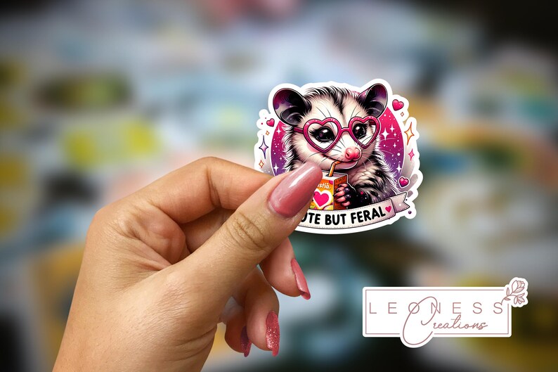 Feral Sticker Cute but Feral Sticker - Etsy