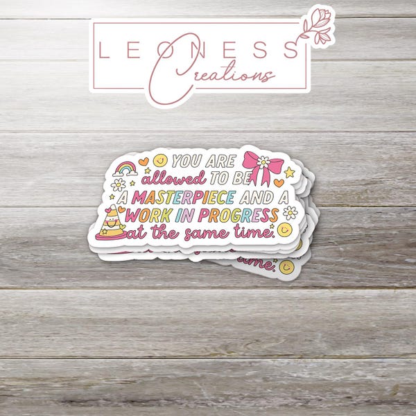 Work in Progress Stickers - Etsy