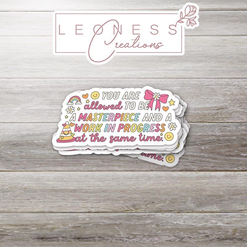 Work in Progress Stickers - Etsy