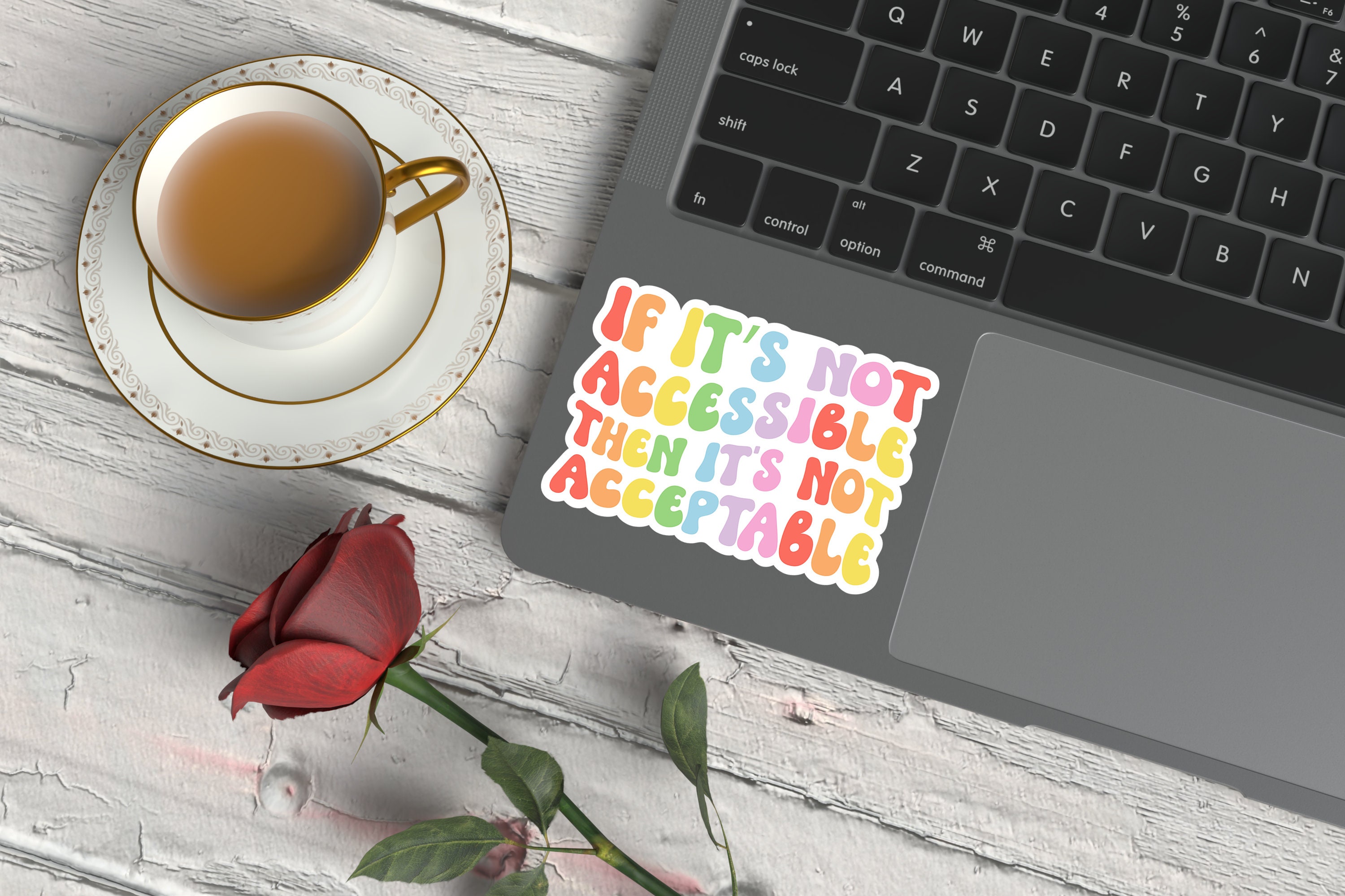 If It's Not Accessible, It's Not Acceptable Sticker - Etsy
