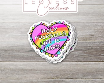 Life Is Hard Sticker