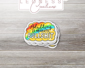 Super Excited About A Brand New Week Of Hanging On By A Fucking Thread Sticker