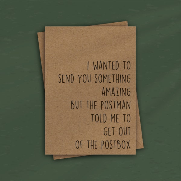 Algo asombroso - Tarjeta de cumpleaños divertida - Lindo Mejor amigo Novio Novia Risa Broma Humor Meme Buzón Hombre