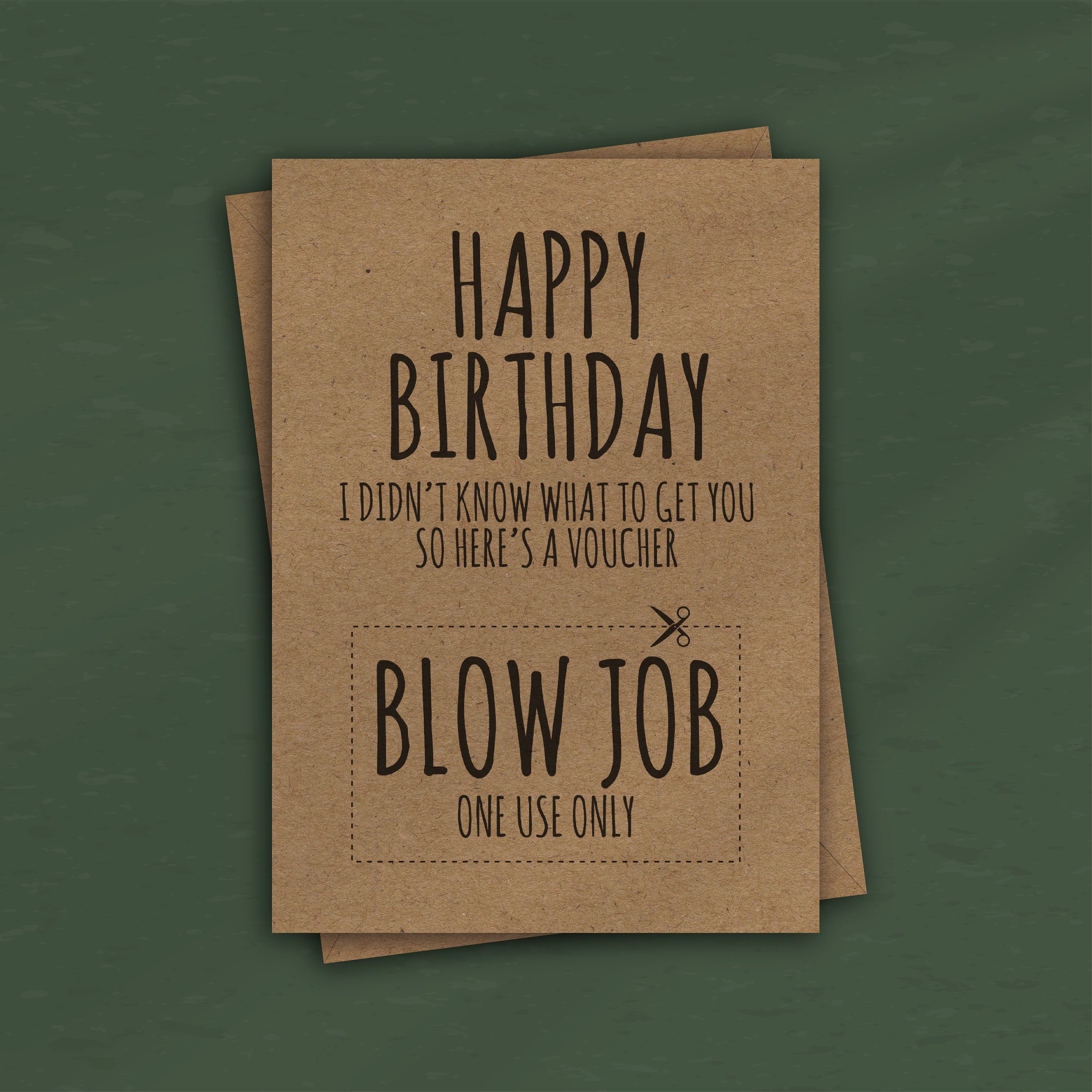 Happy Birthday Voucher Funny Birthday Card Boyfriend