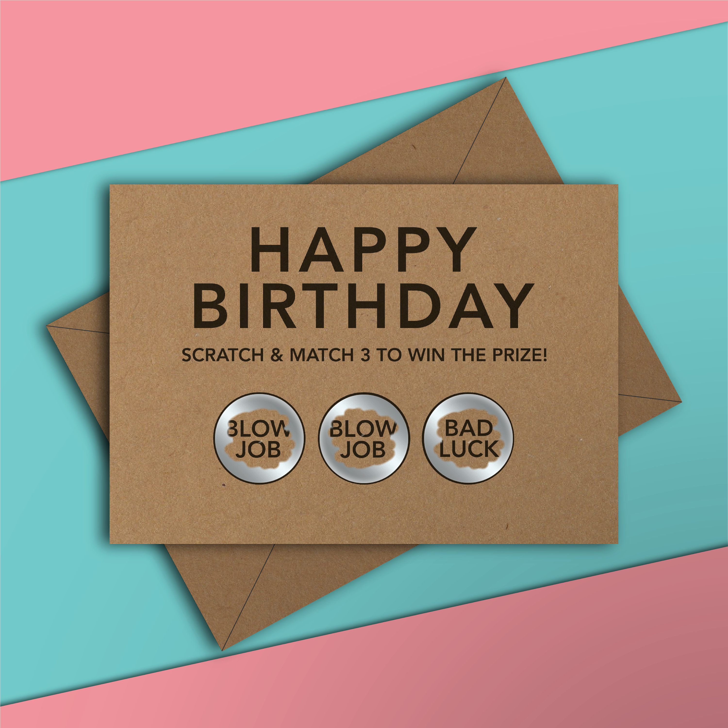 Happy Birthday Funny Scratch Card Rude Adult Naughty 18 image