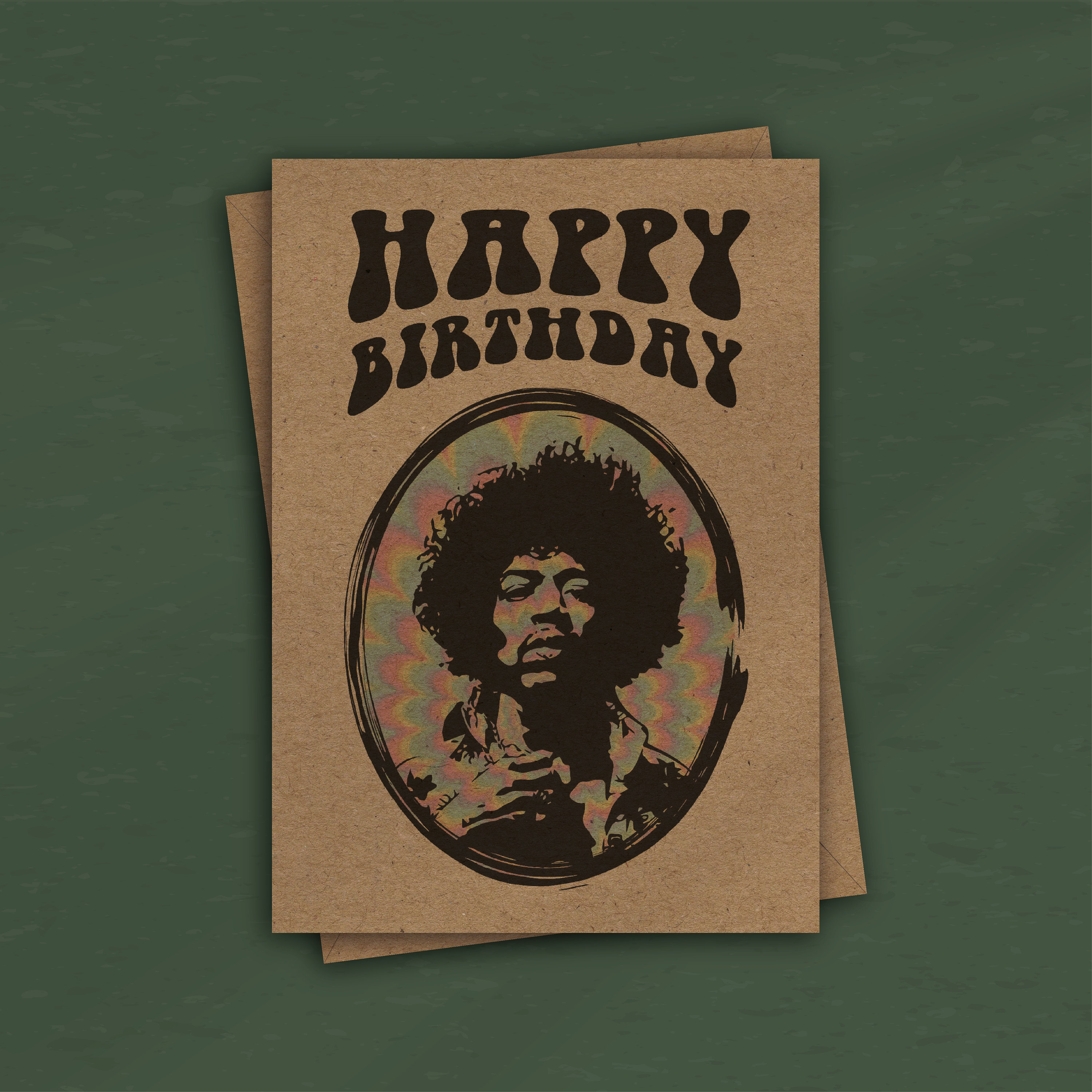 Jimi Hendrix Happy Birthday Card Music Guitar LSD Acid - Etsy