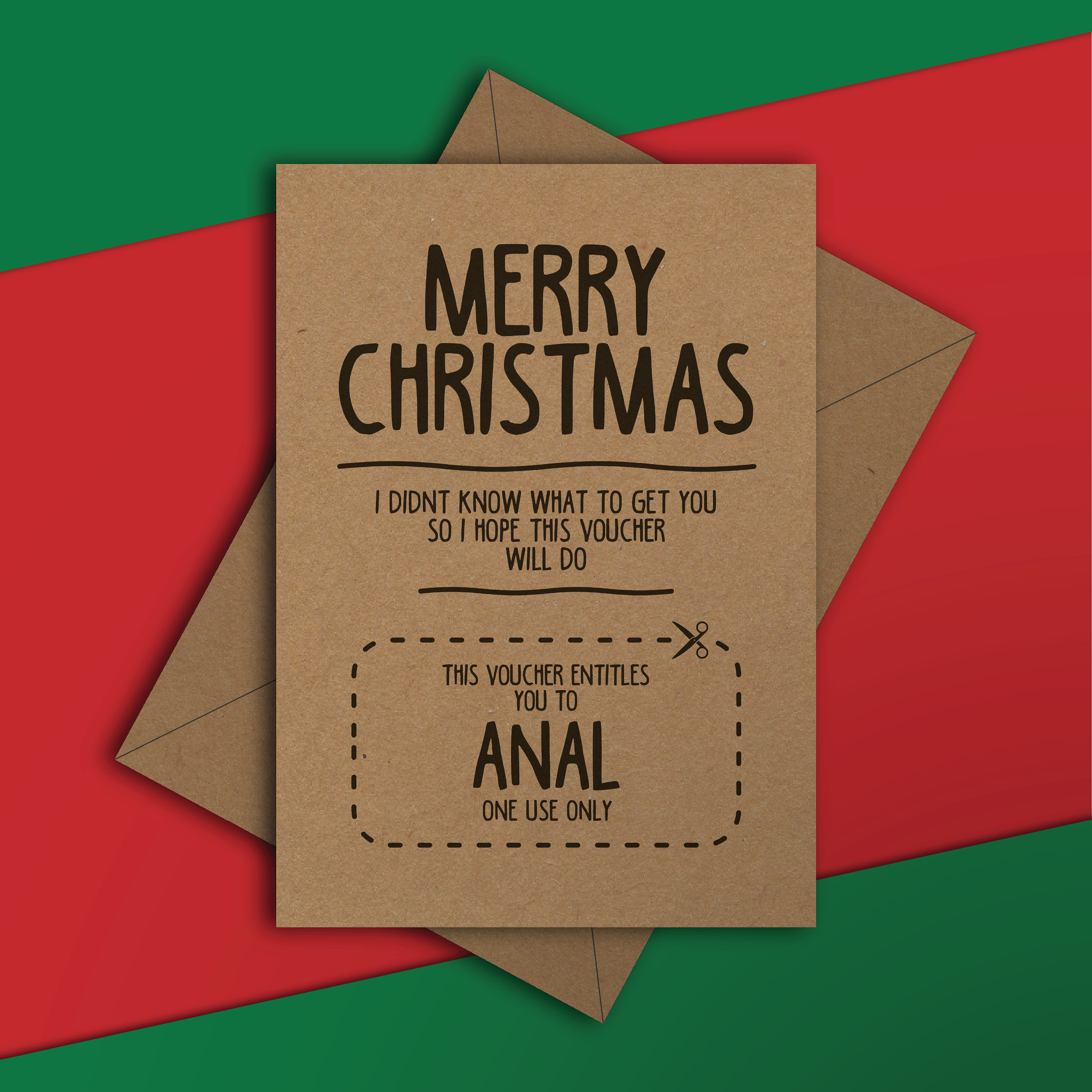 Blow Job Voucher Funny Christmas Card Rude Adult Naughty Etsy UK