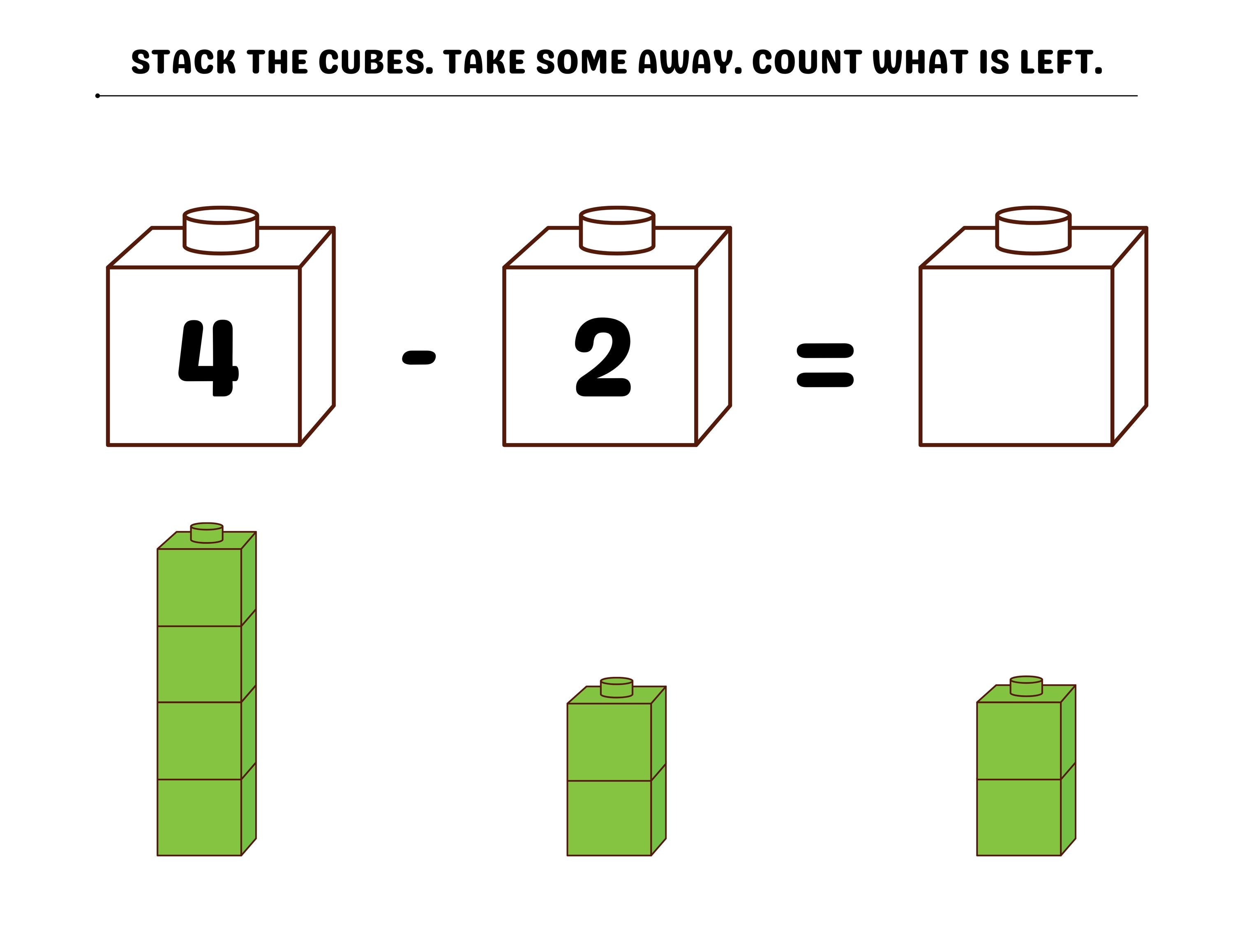 Snap Cube Math Mats | Preschool Kindergarten Counting Activity ...