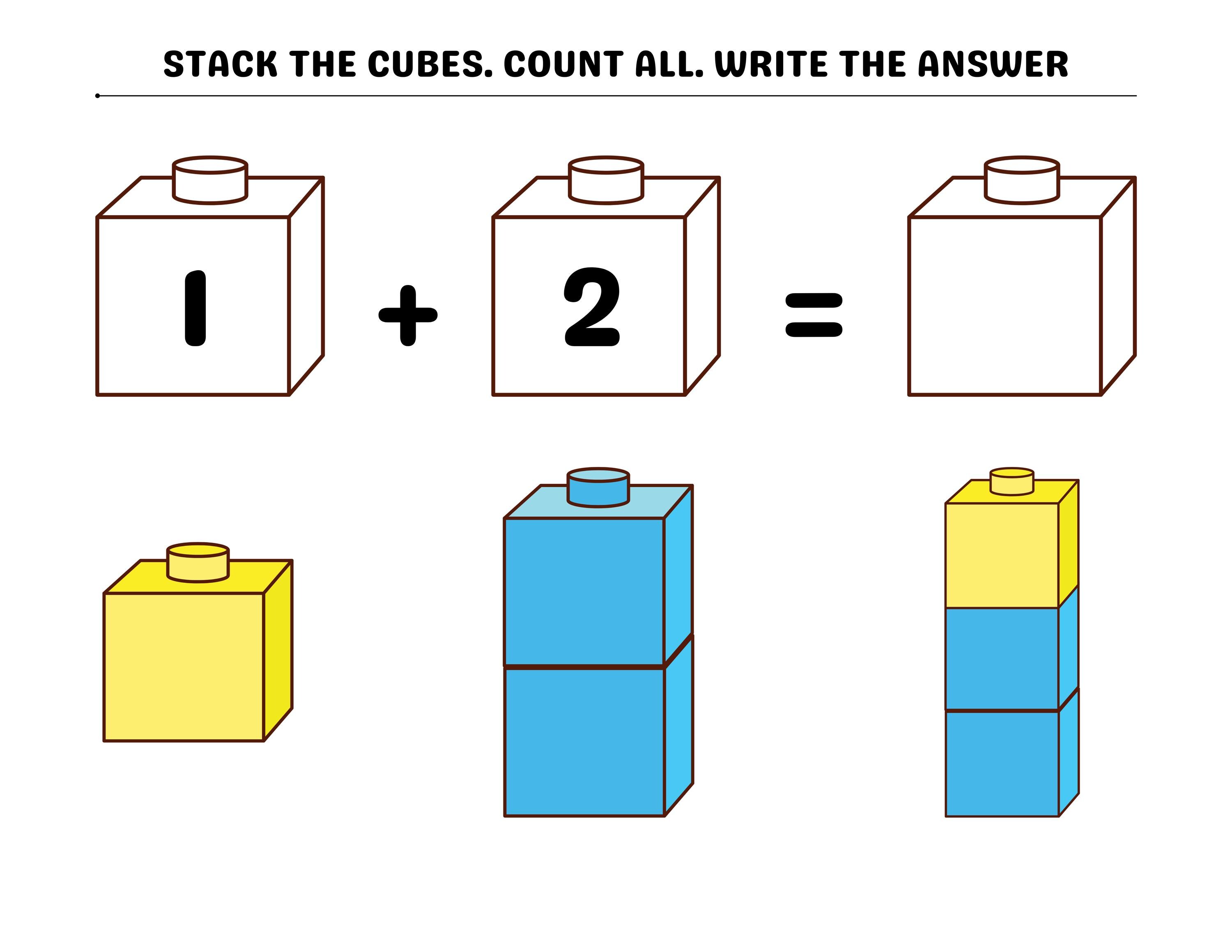 Snap Cube Math Mats | Preschool Kindergarten Counting Activity ...