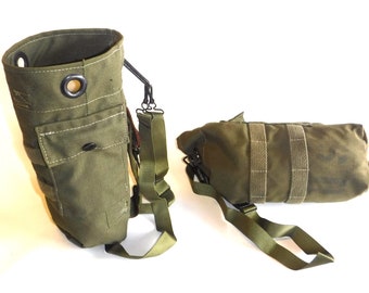 leather military duffle bag