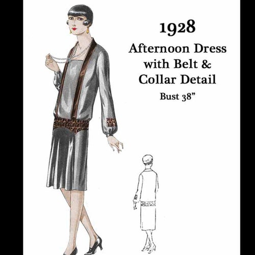 Vintage Sewing Pattern 1920s 1930s Reproduction Flapper Day or - Etsy