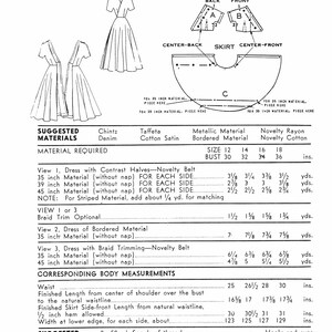 1950s 50s Reproduction Vintage Sewing Pattern Misses Easy to - Etsy