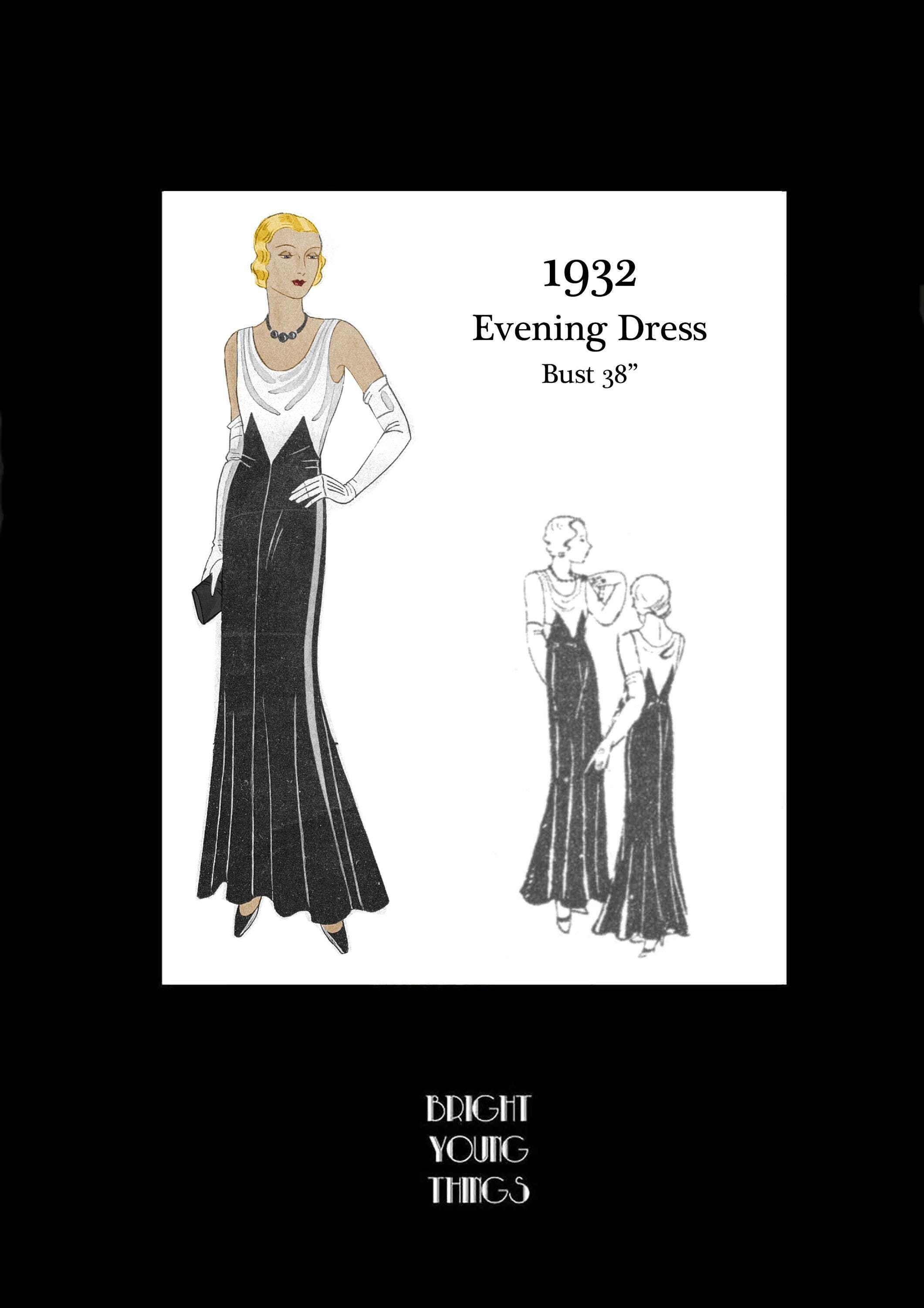 1930s Evening Gown Sewing Patterns - Etsy 1930s Evening Gown Sewing Patterns - Etsy