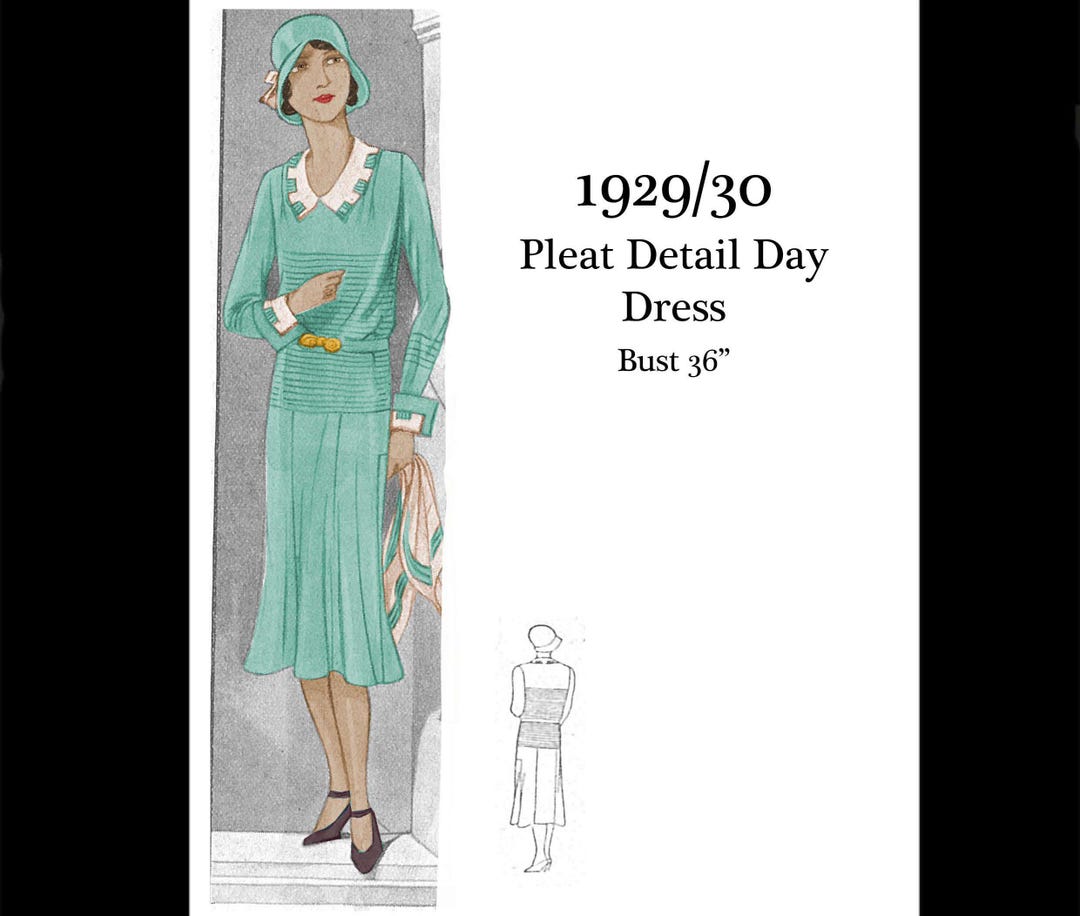 1920s 20s Vintage Sewing Pattern Art Deco Flapper Fashionable Elegant ...