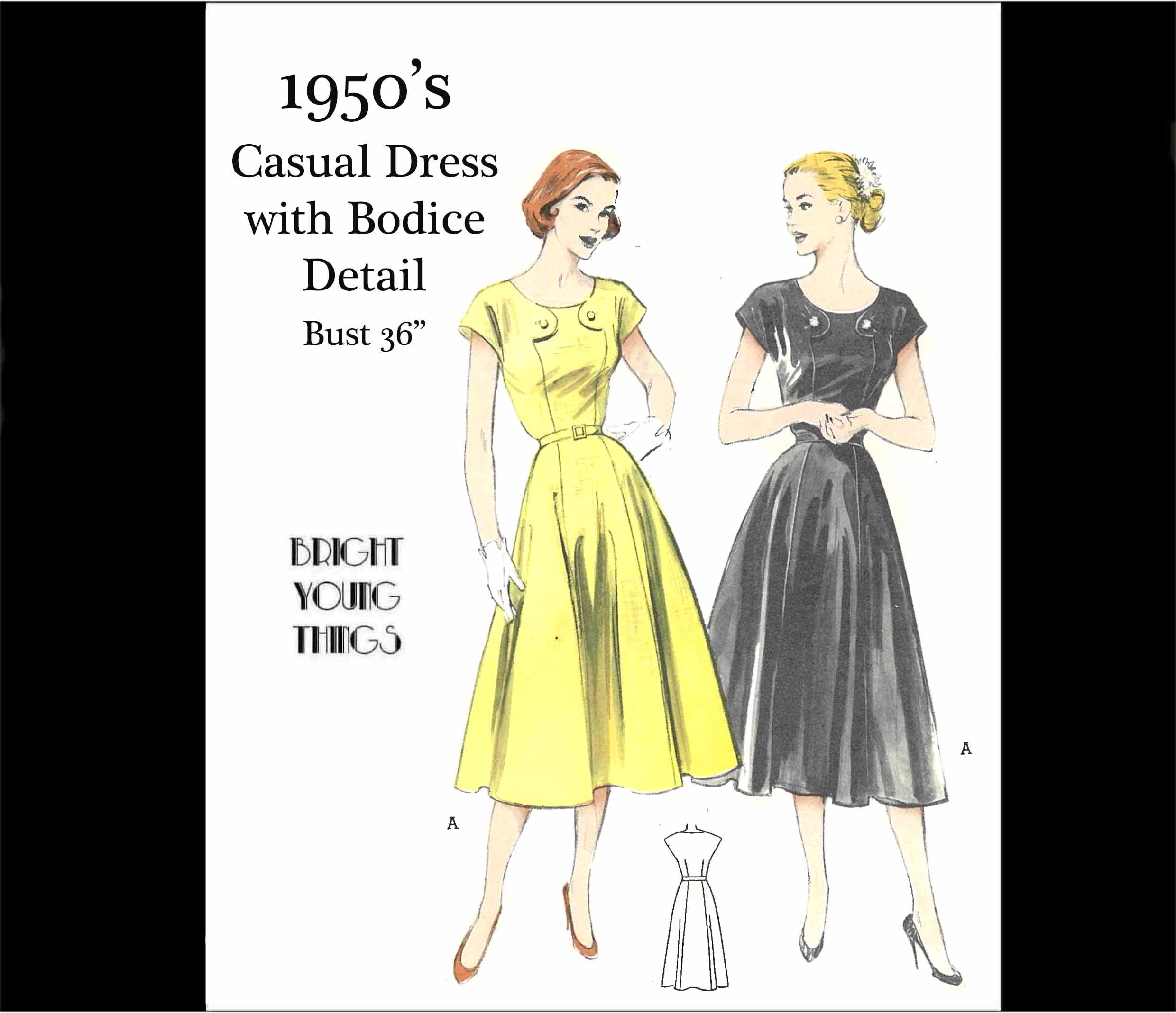 1950s Casual Dress