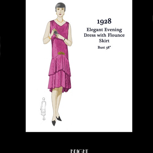 Vintage Sewing Pattern 1920s 20s Reproduction Flapper Day or - Etsy