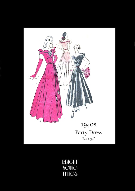 1940s party dresses 40s Fashion Dresses