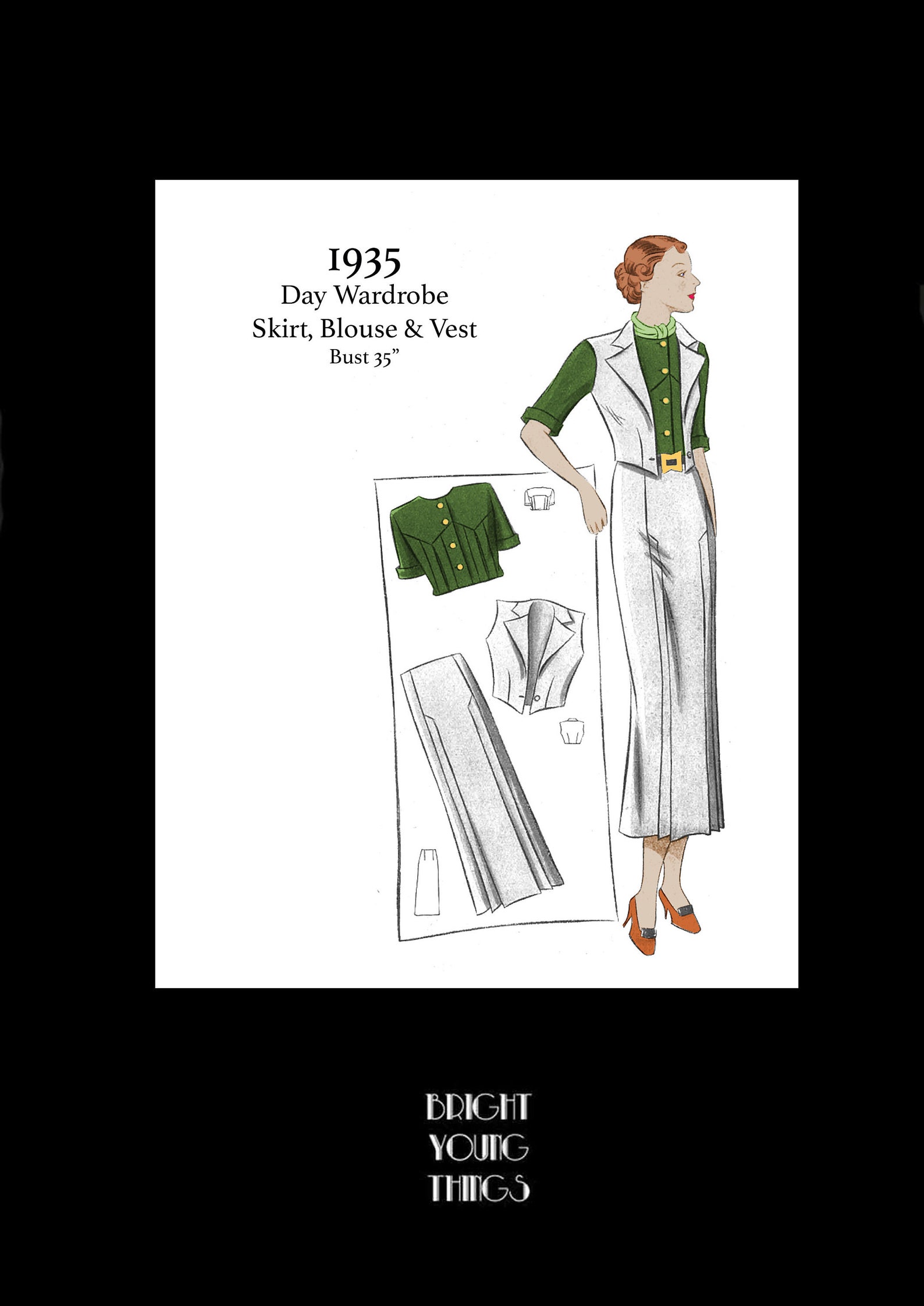 1930s 30s Vintage Sewing Pattern Art Deco Day Wardrobe - Etsy