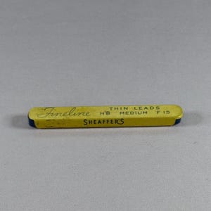 Vintage Sheaffer's Fineline Pencil Lead Tin, Mid Century Office Decor