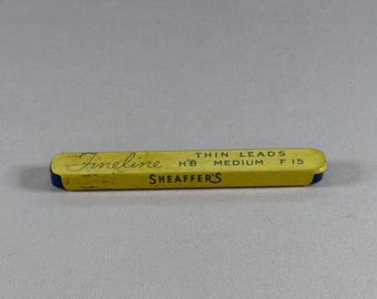 Vintage Sheaffer's Fineline Pencil Lead Tin, Mid Century Office Decor