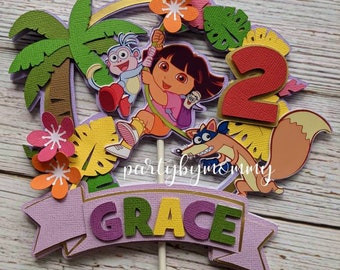 Dora Birthday Cake Etsy Dora Birthday Cake Etsy