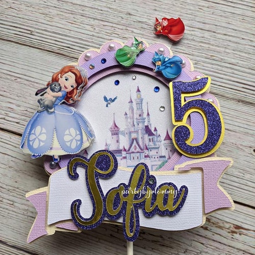 Sofia the First Cake Topper Printables DIGITAL Also - Etsy