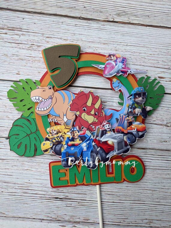 Dino Rescue Pups Paw Patrol Theme Cake 