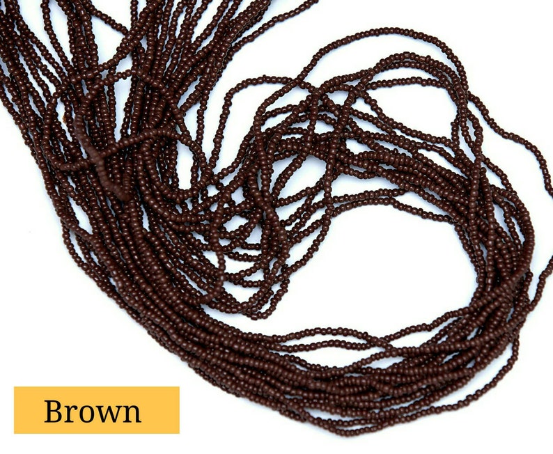 Tie on . Solid colour African Waist Beads