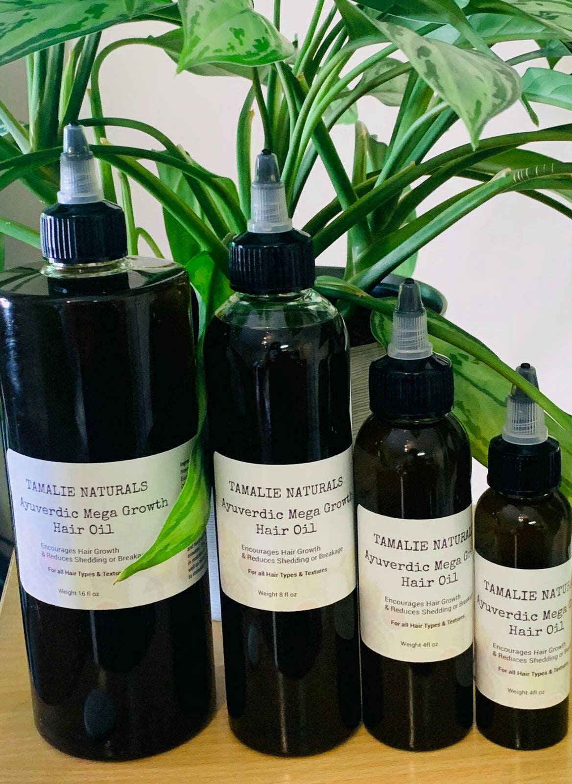 Ayurvedic Mega Growth Hair oil.
