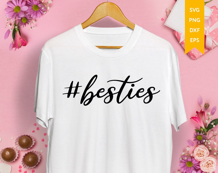 Besties SVG Hashtag besties svg Bestie svg Best friends Etsy