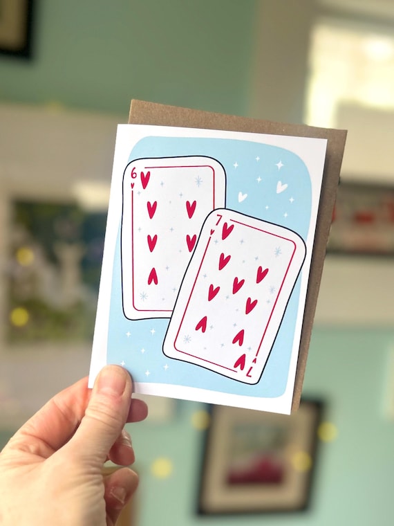 6 7 Valentine's Day Card | Six Seven Funny Meme Kid’s Card
