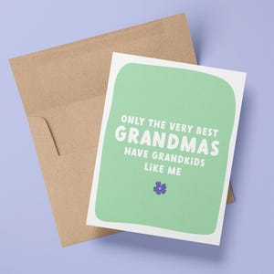 Seule la meilleure carte de voeux de grand-mère | Bonne fête des mères | Cadeau amusant parfait pour grand-mère, grand-mère, grand-mère, grand-mère, grand-mère