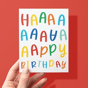 de voeux de joyeux anniversaire arc-en-ciel | Amis colorés mignons | Enfant | Petit-fils Petite-fille | Fils | Fille | Gai lumineux | LGBTQ+