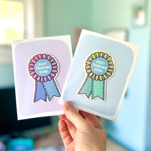 autocollant de récompense du meilleur professeur de Zazzle.be Liste d'envies Vous avez des idées ? Carte avec autocollant pour enseignant | Carte mignonne drôle de professeur | carte de professeur d'école primaire